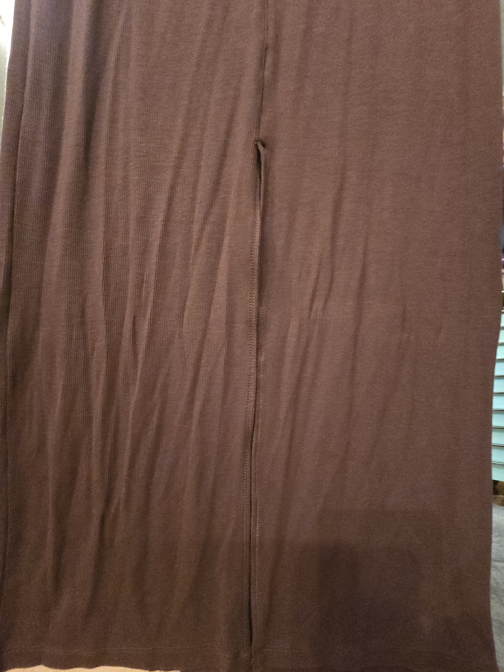 Victoria's Secret Long-Sleeve Scoop Neck Bodycon Dress - BROWN - Picture 3 of 6